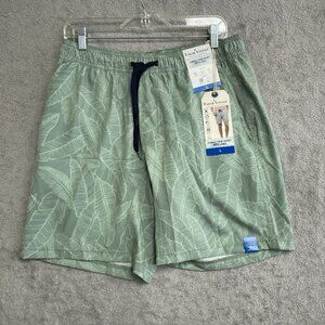 NEW Tailor Vintage Men's L Hybrid Swim Short With Liner Hawaiian Tropical